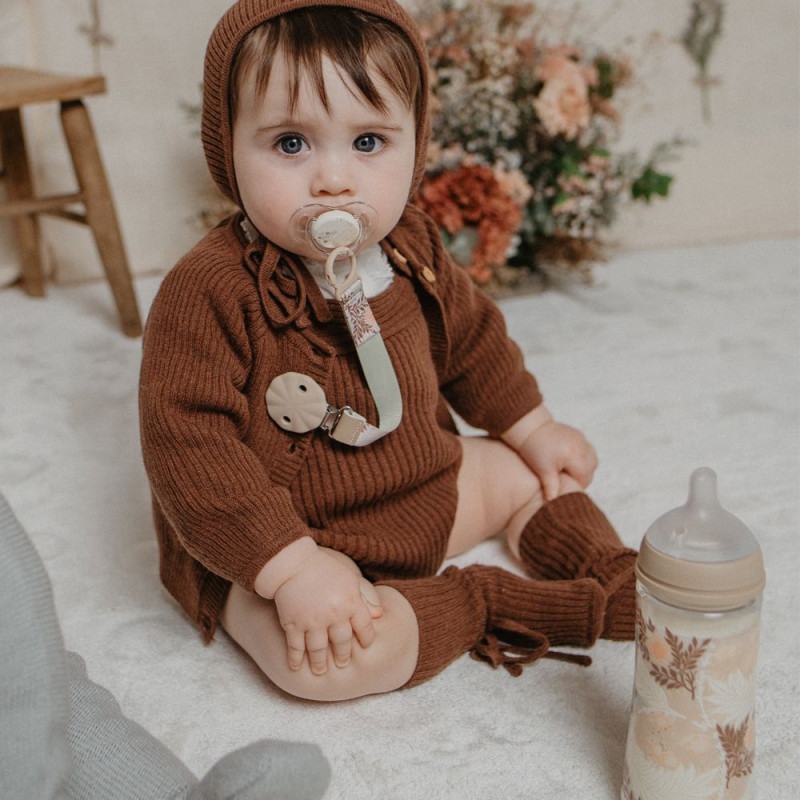 SUAVINEX | Dojčenská fľaša POETRY 360ml FYZIOL PRŮTOK L - krémová 1