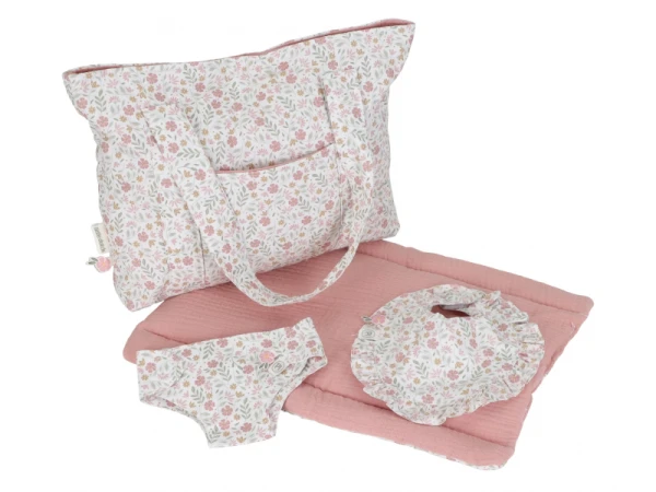 Prebaľovacia taška pre bábiky Soft Flowers 5