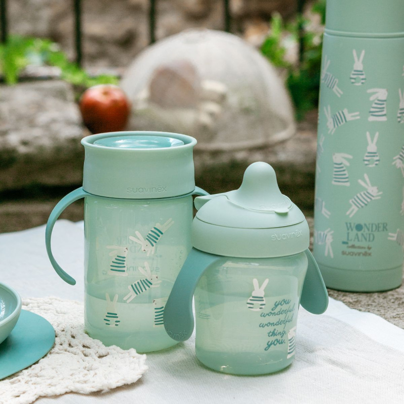 SUAVINEX | 360° Hrnček na učenie 340 ML WONDERLAND NEW - zelená 1