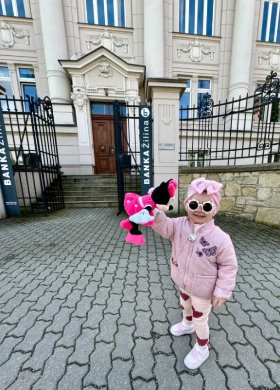 Detská čiapka / Turban s Mašľou, rebrovaná bavlna BABY PINK. 8