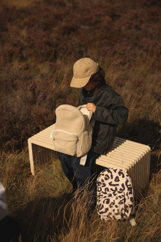 STUDIO NOOS - Teddy Midi BACKPACK - batôžtek s predným vreckom | Ecru 6