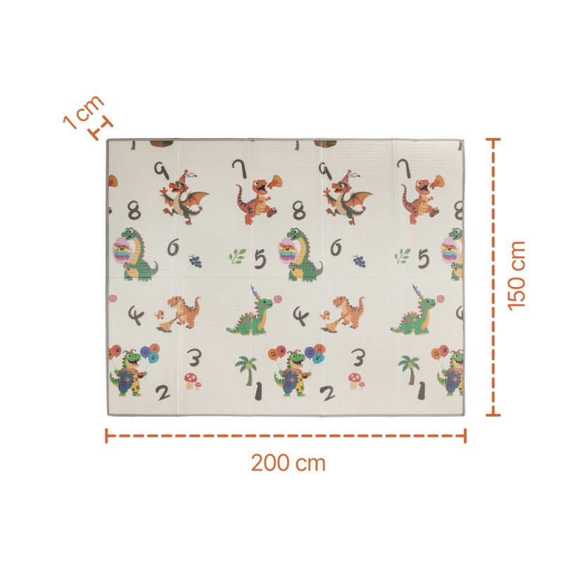 Multifunkční pěnová skládací podložka oboustranná 200x150, Dino 1