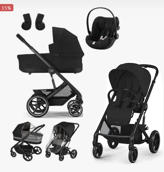 CYBEX BALIOS S Lux 2024 XL SET MOON BLACK + CYBEX CLOUD G