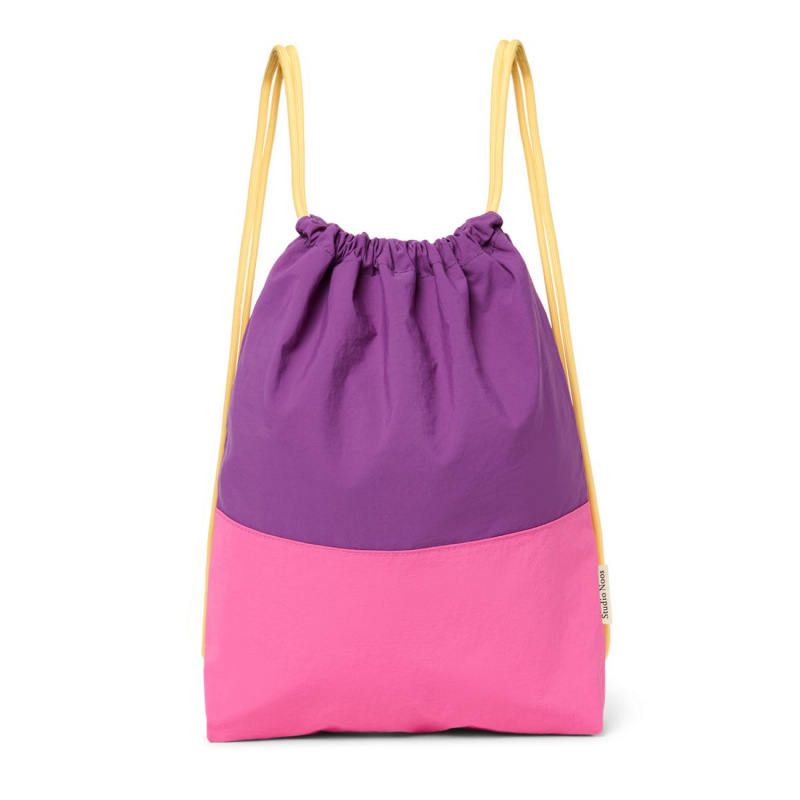 STUDIO NOOS - Patchwork Gym bag - tělocvičný vak | Bright Pink