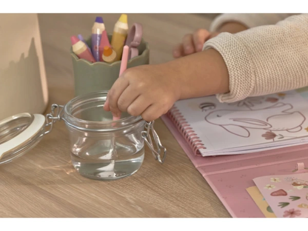 Omaľovánky s vodovkami a samolepkami Rosa Fairy Garden 12