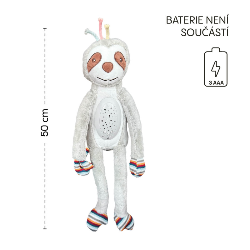 Plyšový detský spáč s projektorom a melódiami, Raccoon 6