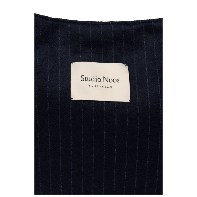 STUDIO NOOS - Flannel Chalkstripe MOM BAG | Dark Blue 3