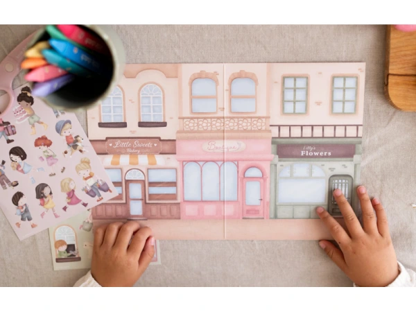 Knižka so samolepkami Nakupovanie Rosa 4