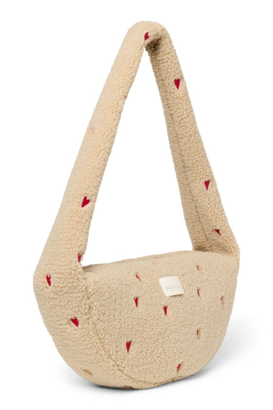 STUDIO NOOS - Teddy Mini Cross Body Bag | Ecru Hearts 1
