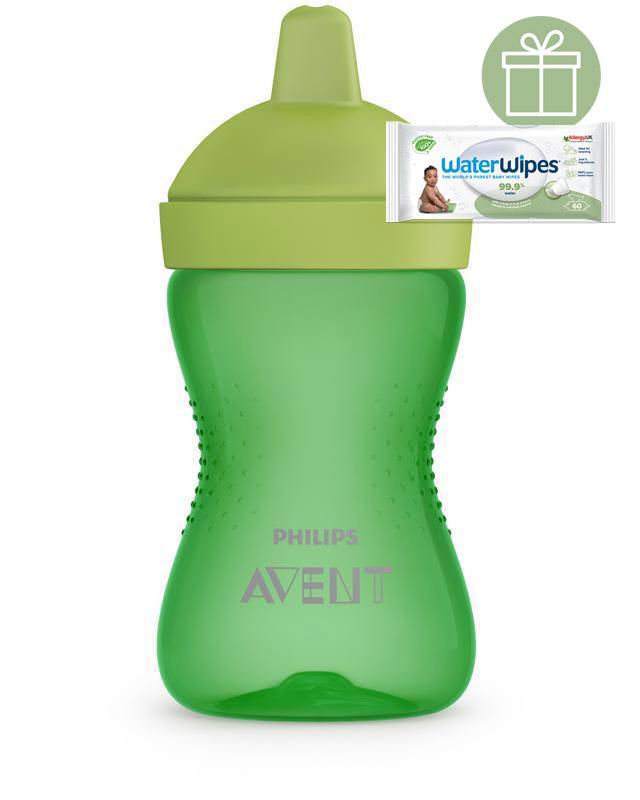 Philips AVENT Hrnček 300 ml Grippy s tvrdým náustkom chlapec+WW Soapberry 60ks