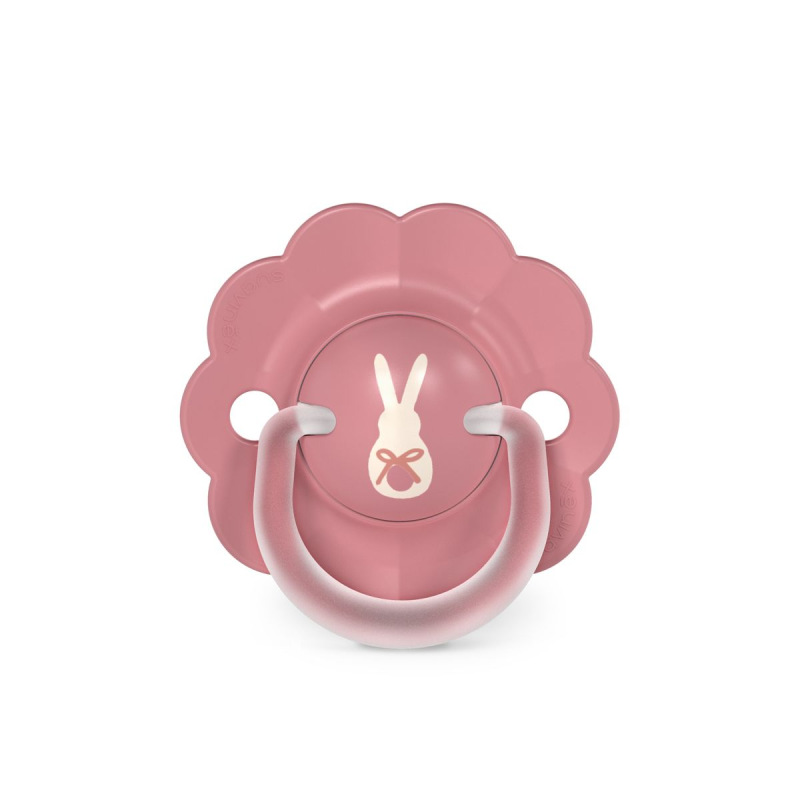 SUAVINEX | Cumlík SX PRO fyziologický WONDERLAND NEW 6/18m - tmavoružový králik