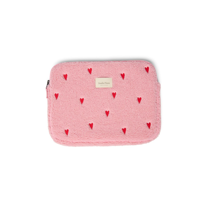 STUDIO NOOS - Teddy OBAL na Laptop 13´| Light Pink Hearts 1