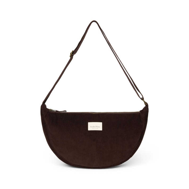 STUDIO NOOS - RIB puffy Adult FANNY kabelka | Dark Brown