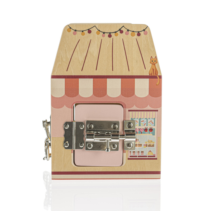 Dřevěná montessori kostka 3