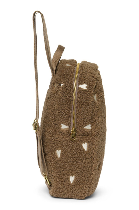 STUDIO NOOS - Teddy Hearts Mini BACKPACK | Brown Hearts 4