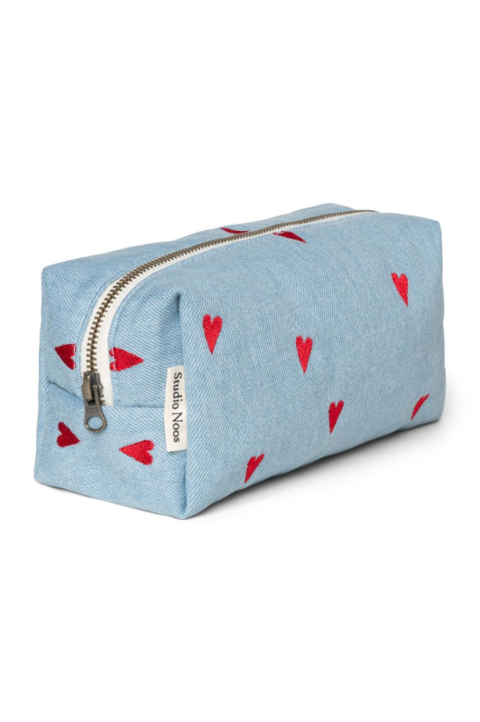 STUDIO NOOSE - Denim POUCH - kabelka | Blue Hearts 1