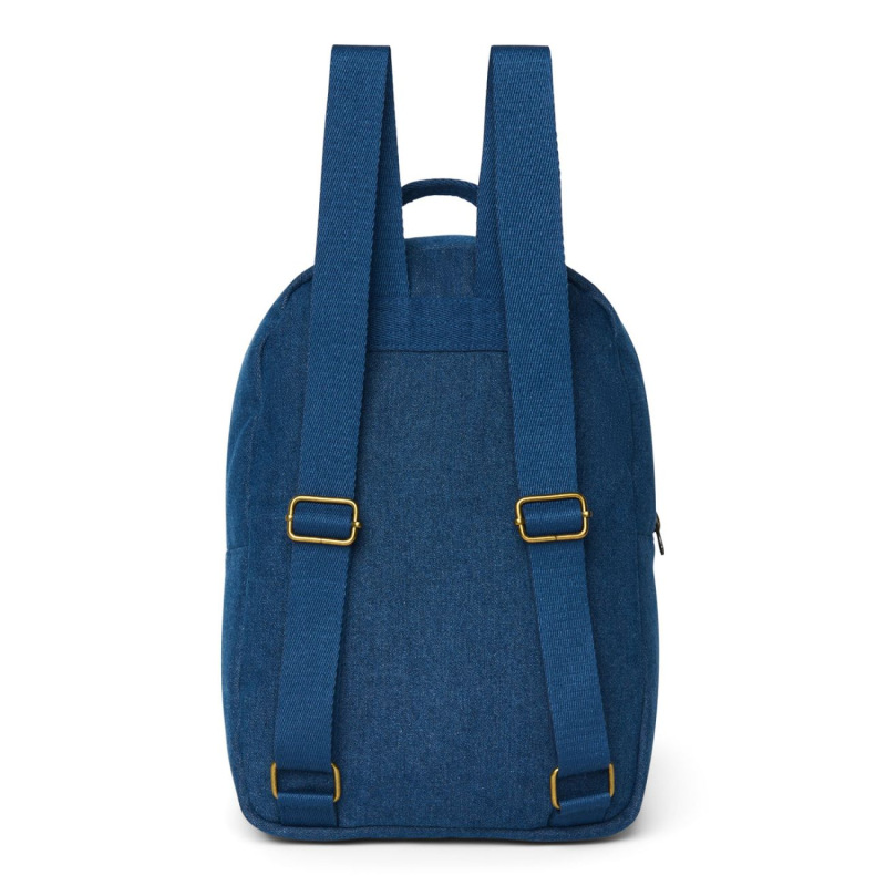 STUDIO NOOS - Denim Midi BACKPACK - batôžtek s predným vreckom | Dark Blue 3