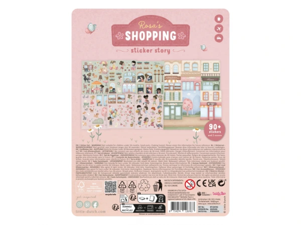 Knižka so samolepkami Nakupovanie Rosa 2