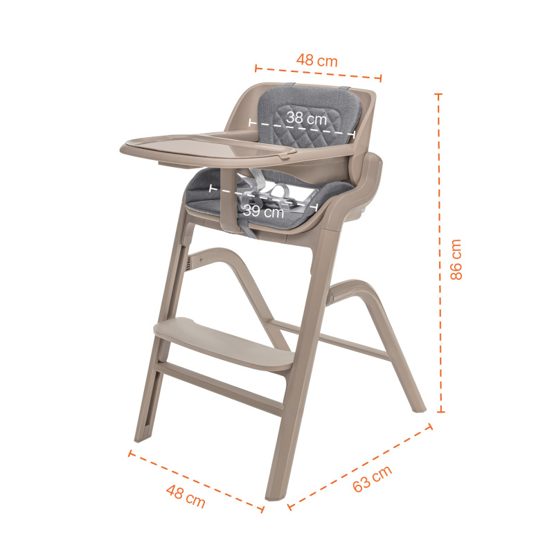Set stolička Inpira + novorodenecký set + hojdacia základňa, Candy Pink 1