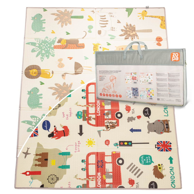 Multifunkční pěnová skládací podložka oboustranná 200x150, Savana 5
