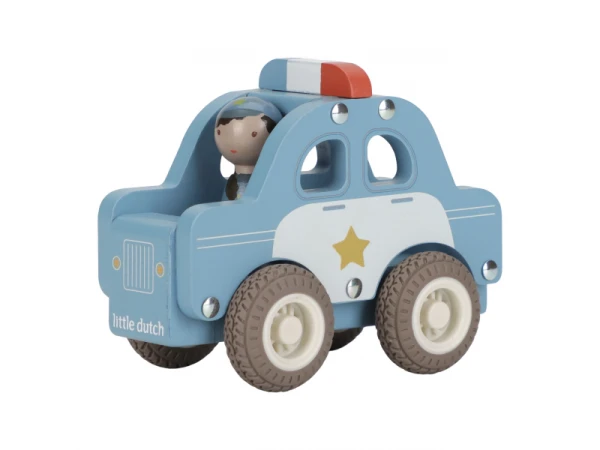 Policajné auto drevené 5