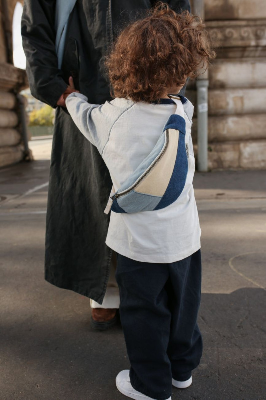 STUDIO NOOS - Patchwork Mini FANNY pack kabelka | Denim 1