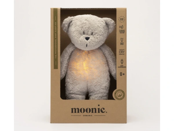 MOONIE Medveď 2.0 Organic Grey 1