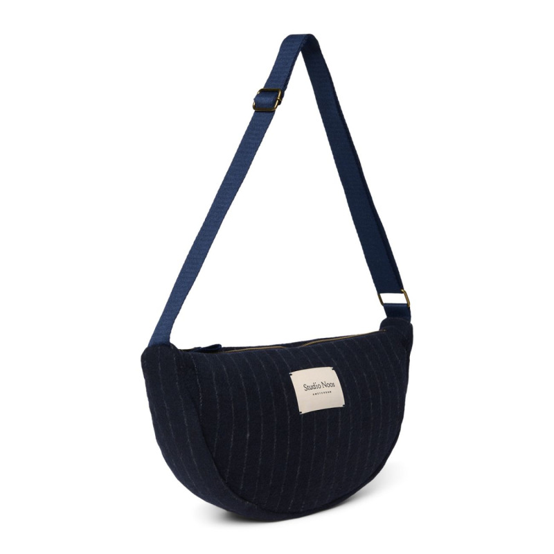 STUDIO NOOS - Flannel Chalkstripe Adult FANNY kabelka | Dark Blue 1