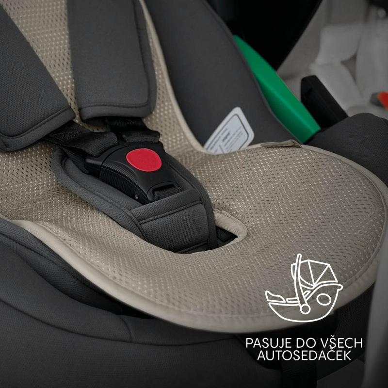 Priedušná podložka do autosedačky Breeze sk. 0+, Toffee Brown 4