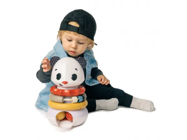 Hudobná pyramída s krúžkami Tiny Rockers Panda 4