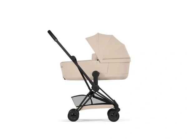 Cybex COYA Comfort frame Matt Black vr. skladacia vanička - Cozy Beige 1