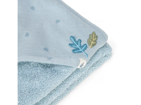 Osuška s kapucňou 100x100 cm Pure Denim Blue 4