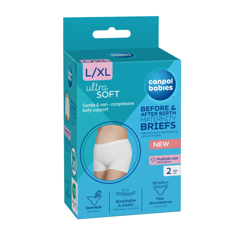 CANPOL BABIES Tehotenské a popôrodné nohavičky 2v1 L/XL 2ks