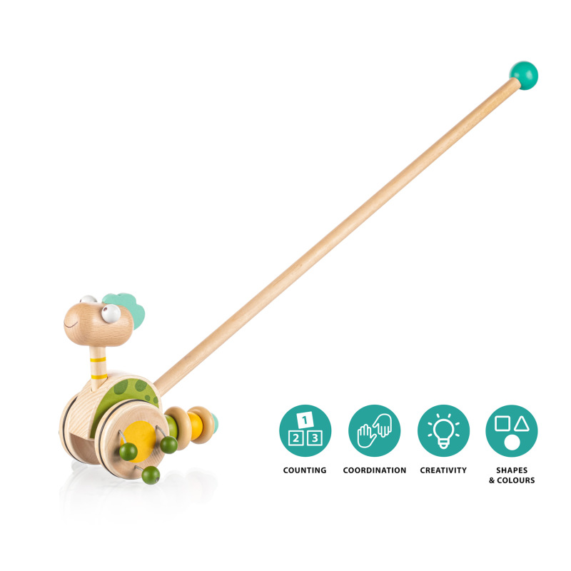 Dřevěný jezdík Dinosaurus, Green 2