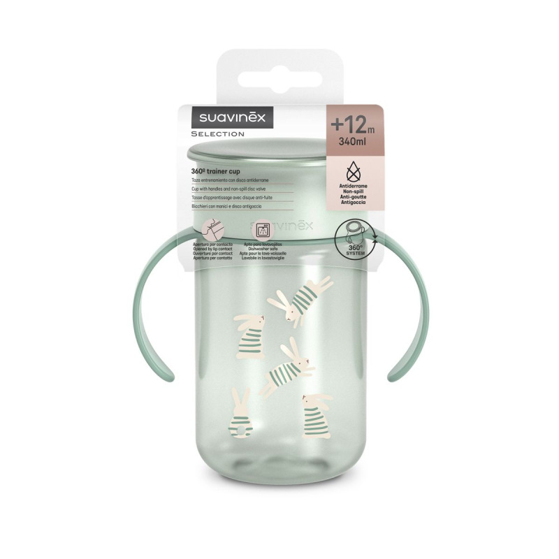 SUAVINEX | 360° Hrnček na učenie 340 ML WONDERLAND NEW - zelená 5