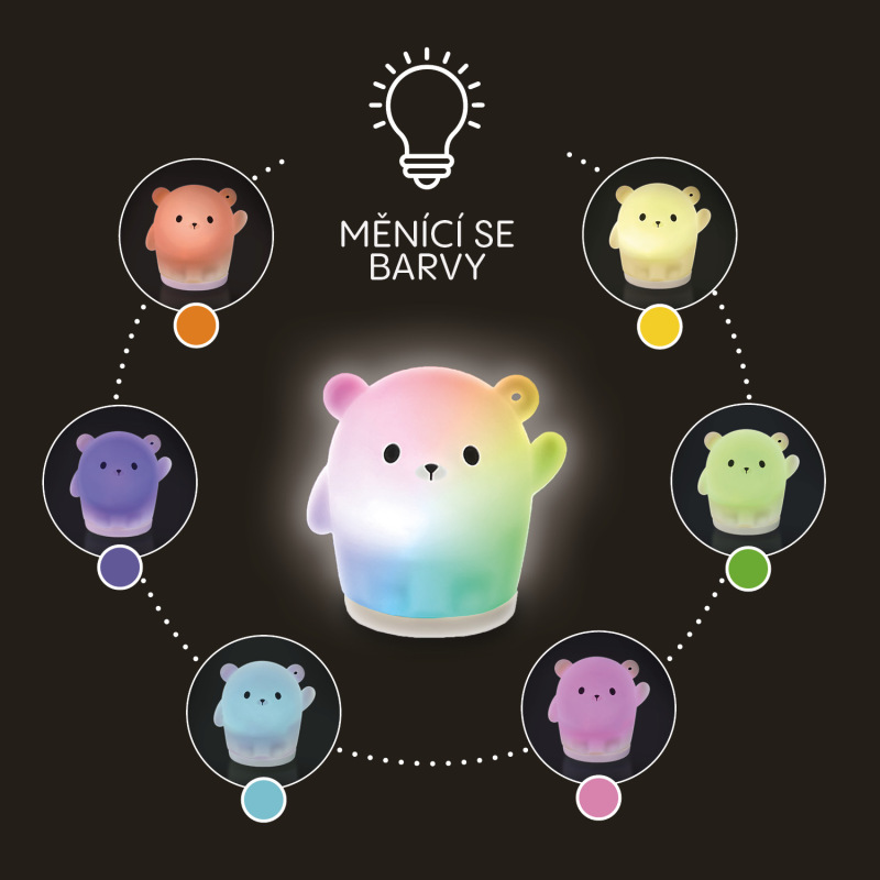 Silikónové závesné svetlo LED, Bear 2