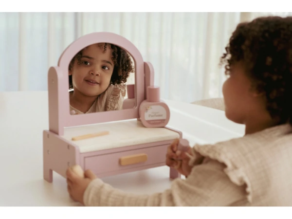 Toaletný stolík drevený Pink 11