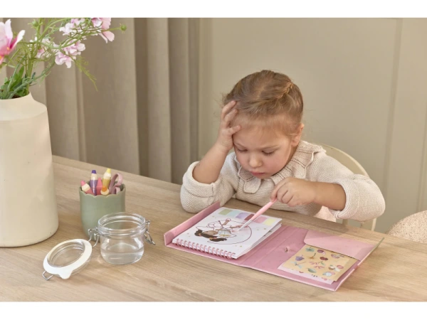 Omaľovánky s vodovkami a samolepkami Rosa Fairy Garden 9