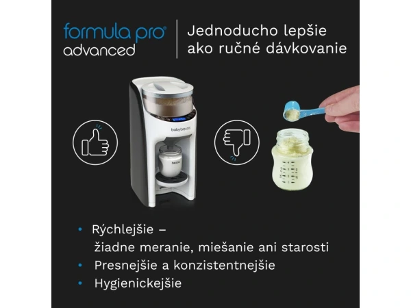 Baby Brezza Formula Pro Advanced Black/White - prístroj na prípravu dojčenského mlieka 6