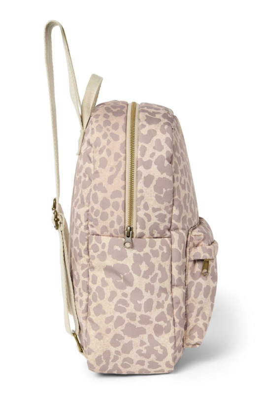 STUDIO NOOS - Puffy Midi BACKPACK - batôžtek s predným vreckom | Cream Leopard 2