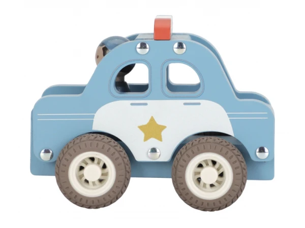 Policajné auto drevené 1