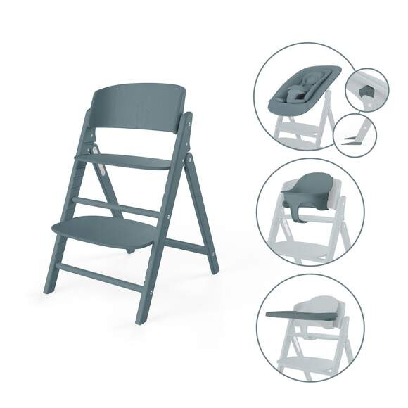 Jedálenska stolička Cybex Click & Fold 4v1 - STONE BLUE