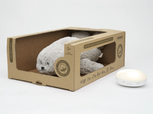 MOONIE Uspávačik Tuleň Organic Grey 2