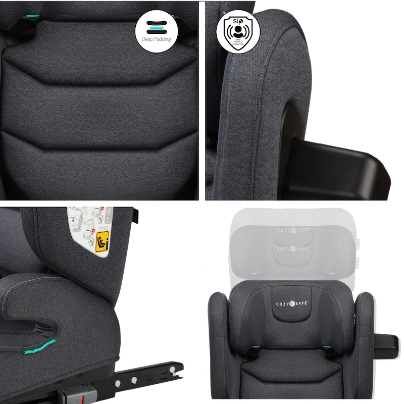 Cozy N Safe PORTLAND i-Size autosedačka 100-150, Slate 2026 3