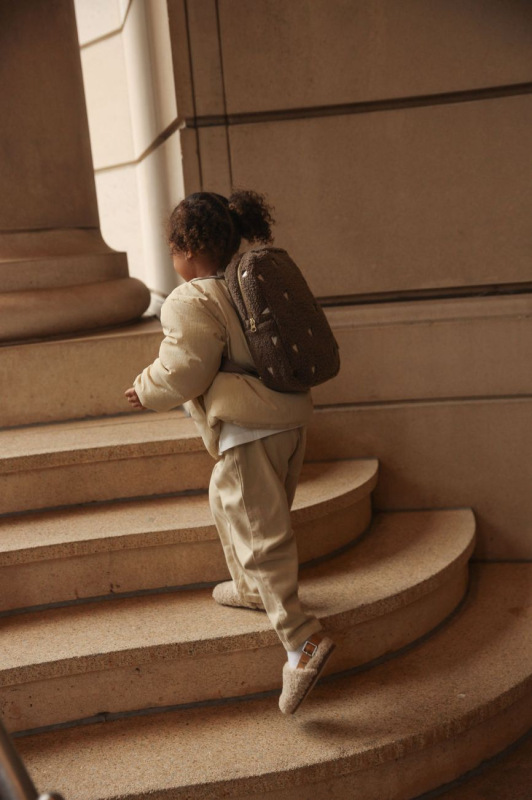 STUDIO NOOS - Teddy Hearts Mini BACKPACK | Brown Hearts 6