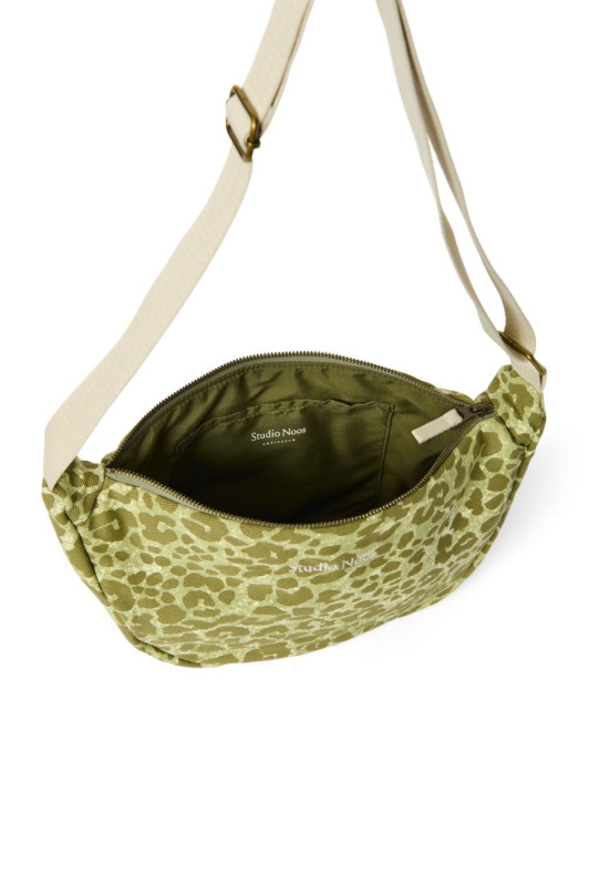 STUDIO NOOS - Cotton Adult FANNY kabelka | Green Leopard 3