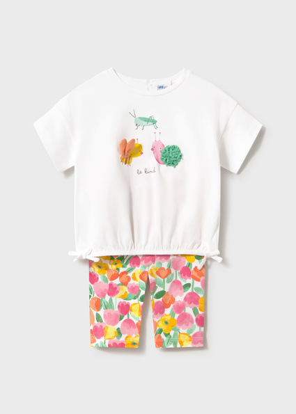 Mayoral set tričko a legíny Hibiscus