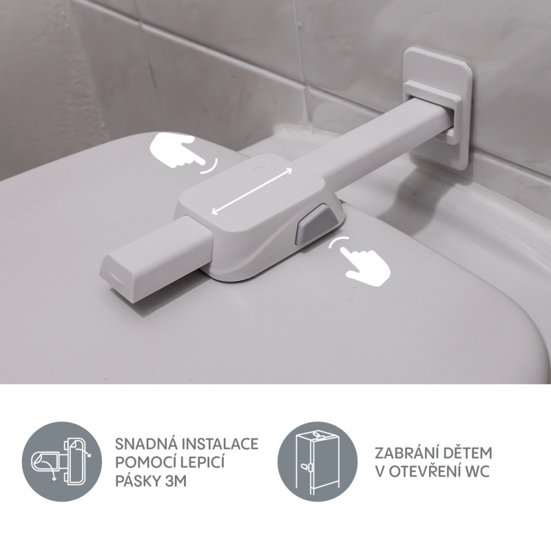 Zámek na WC 1ks, White 1