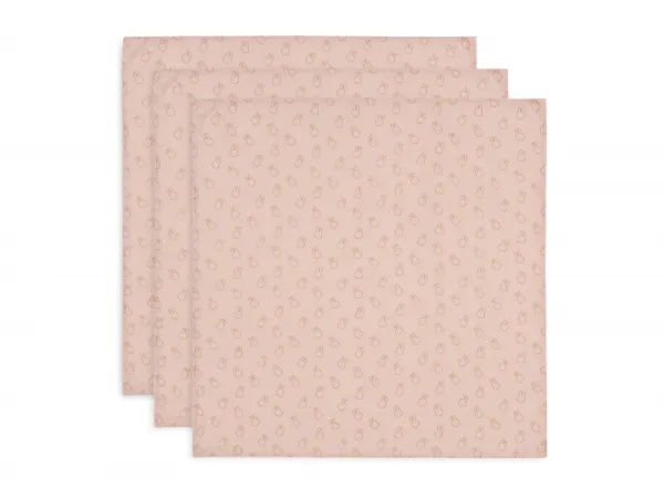 Plienky 3 ks 70x70 cm Miffy Silhouettes Wild Rose