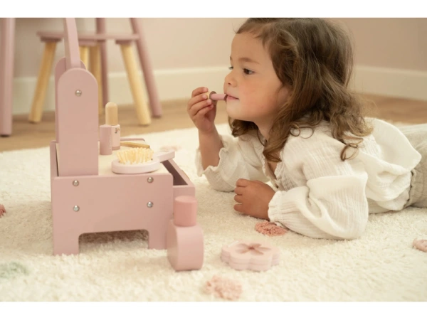 Toaletný stolík drevený Pink 6